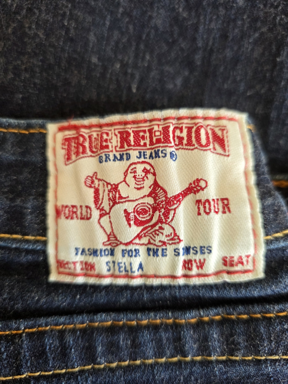 Vintage True Religion Stella Straight Jeans Womens Size 30 Made USA Indigo - Picture 6 of 9